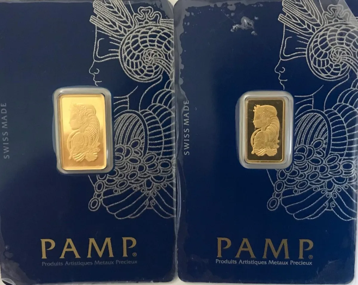 2x pamp fortuna gold bars - Image 1