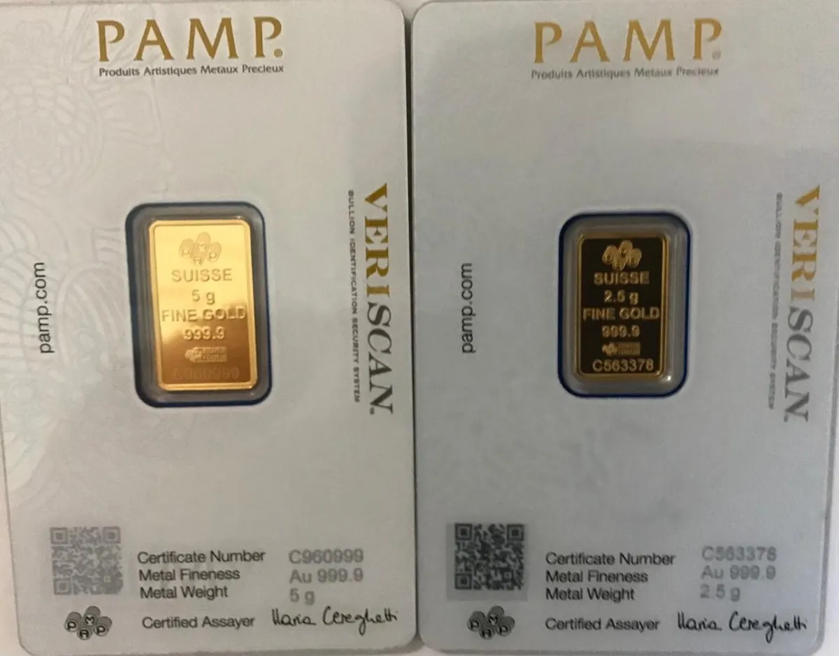 2x pamp fortuna gold bars - Image 2