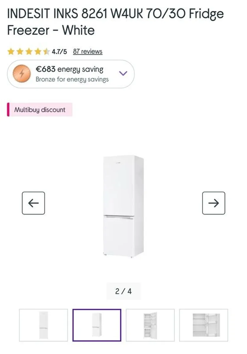 Bran new 70/30 fridge freezer - Image 4