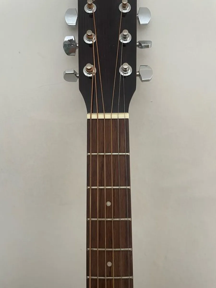 Encore W255 Full-Size Acoustic Guitar + Padded Gig Bag (Mint Condition) - Image 2