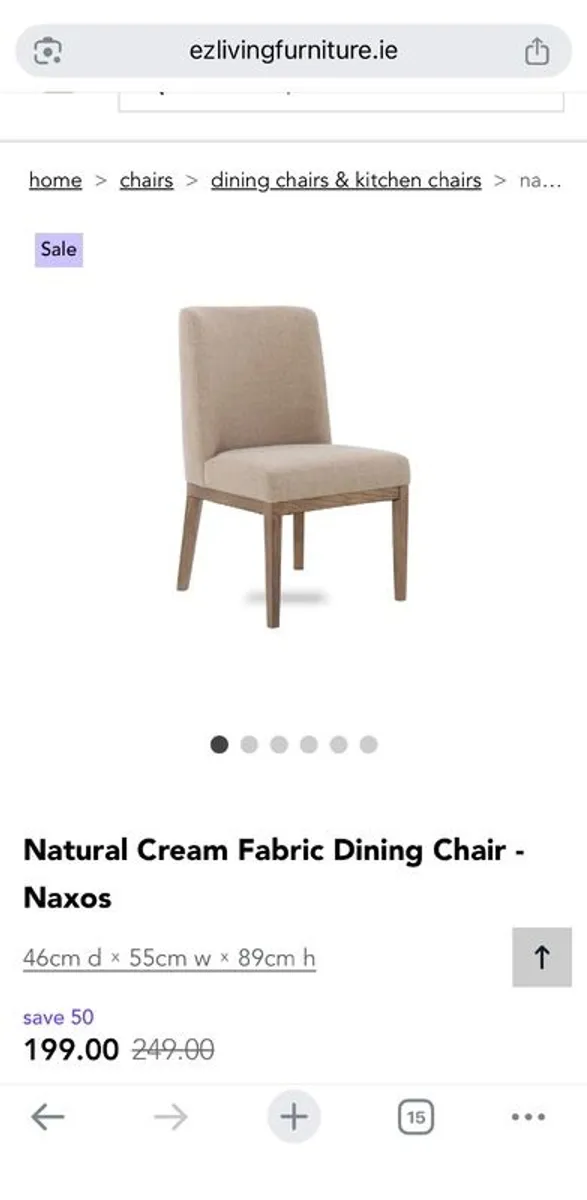 EZ Living Naxos Dining Room chairs - Image 1