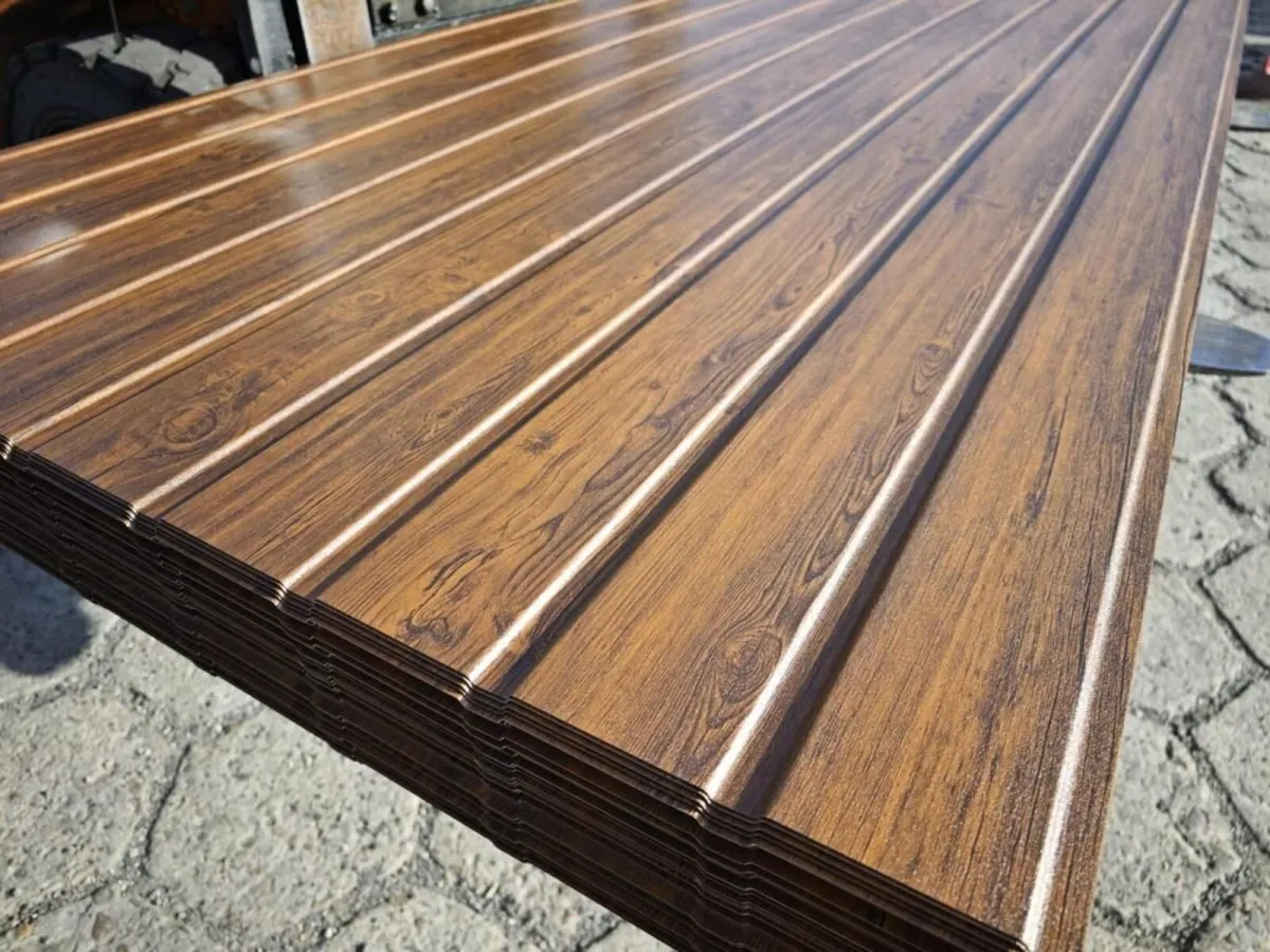 Steel Cladding - Wood Effect Steel Cladding Sheds - Image 1