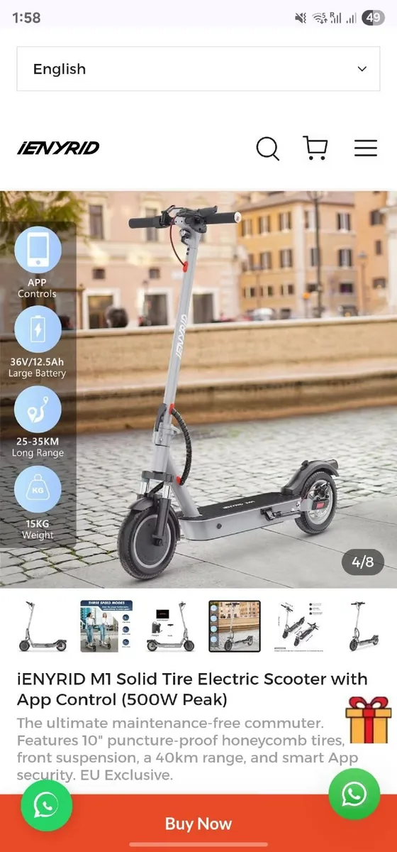 E-scooter for sale at swords - Image 3