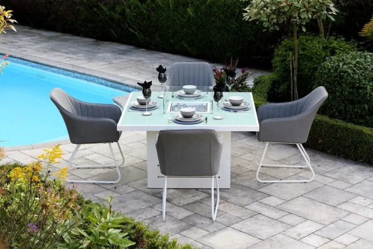 Outdoor Firepit Dining Table - Image 1