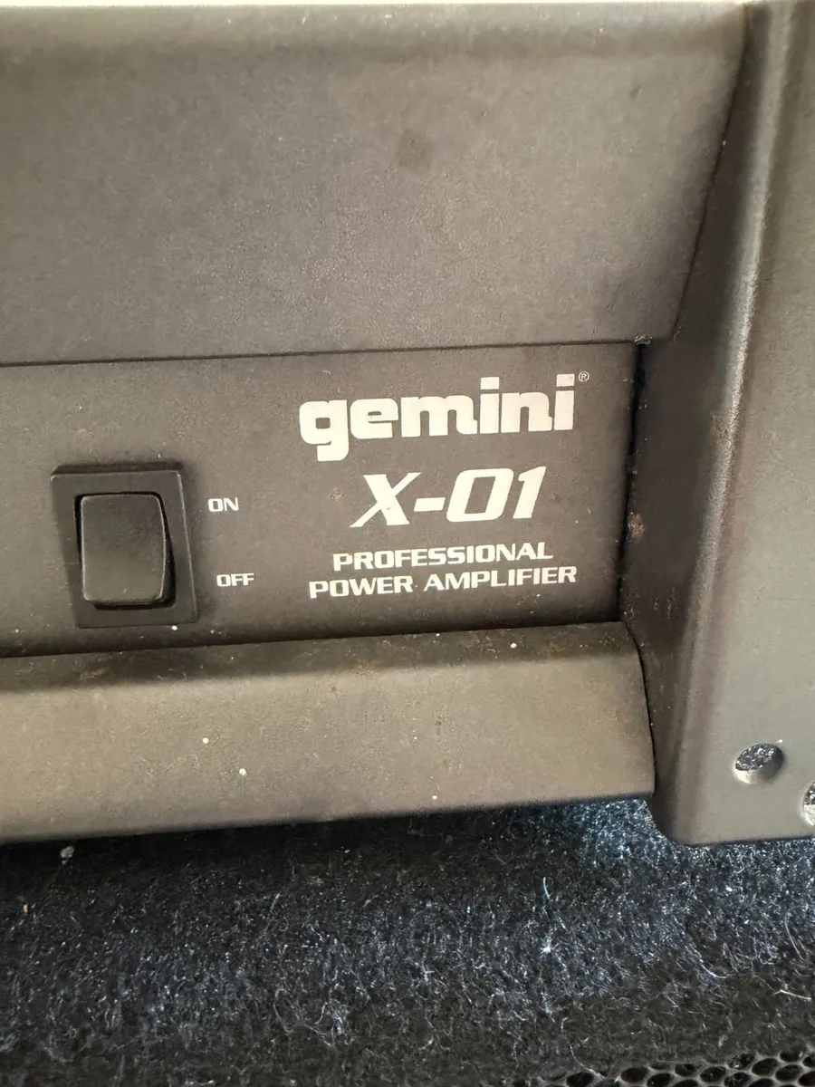 Gemini GT-1202 Speakers + Gemini Power Amplifier - Image 2