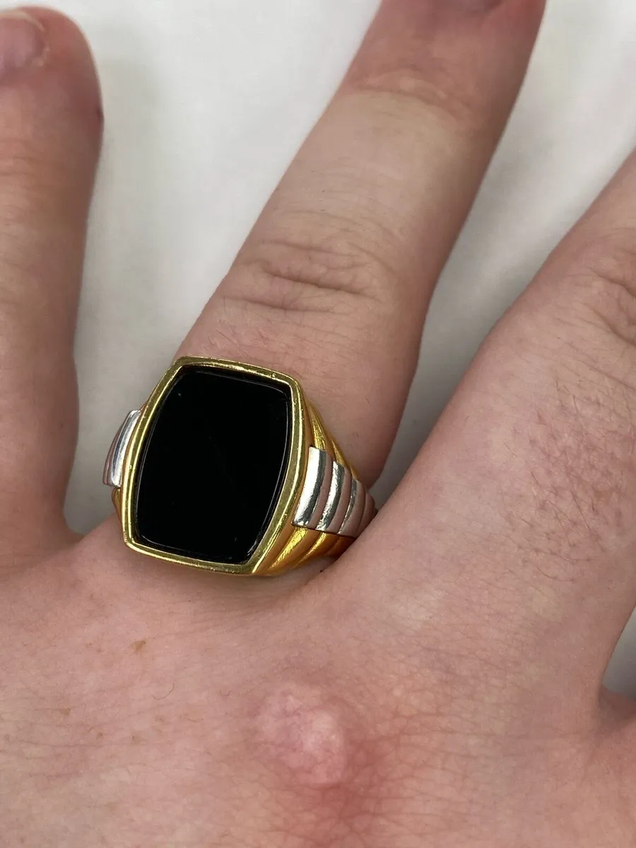 9CT onyx ring - Image 3