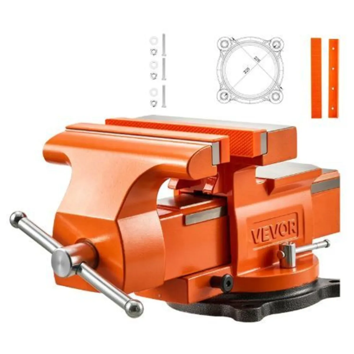 Heavy Duty Bench Vise, 203 mm Jaw Width - Image 3