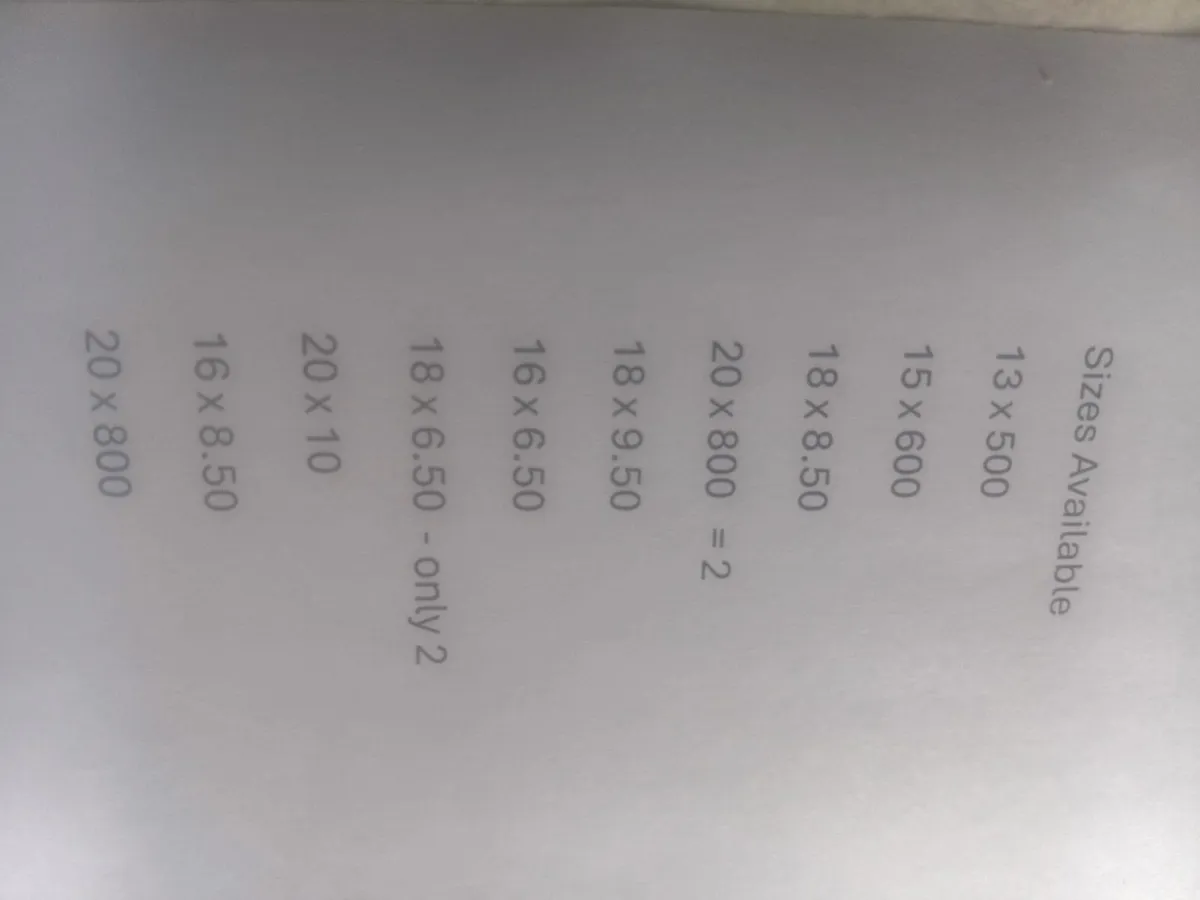 Selection of mower tyres and wheels available. - Image 2