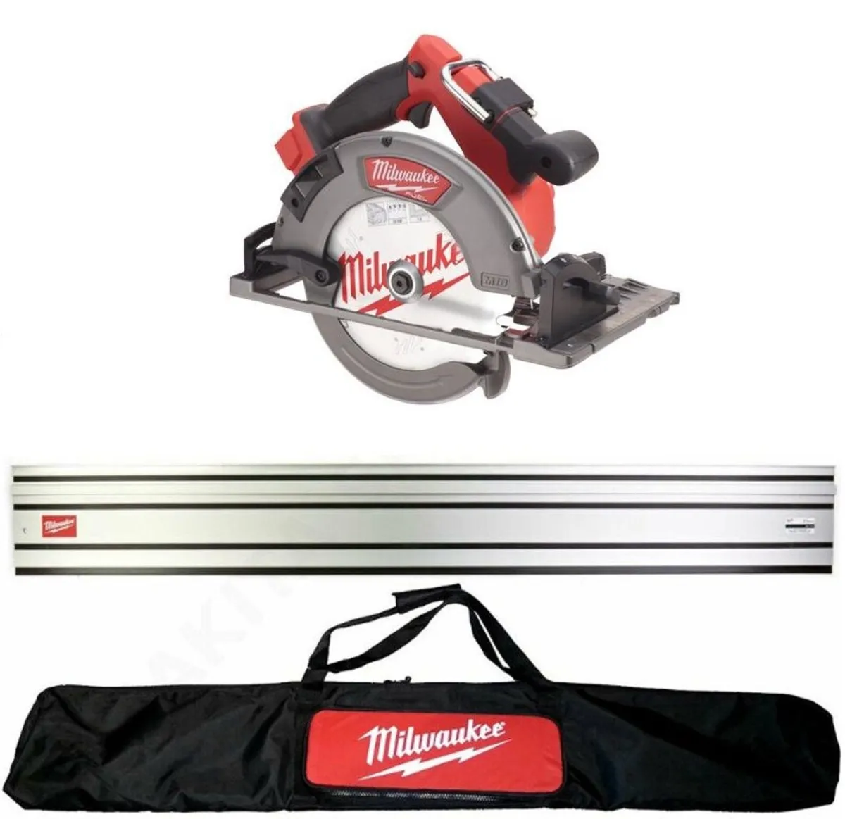 190mm Milwaukee M18 Circular Saw + Guide Rail - Image 1