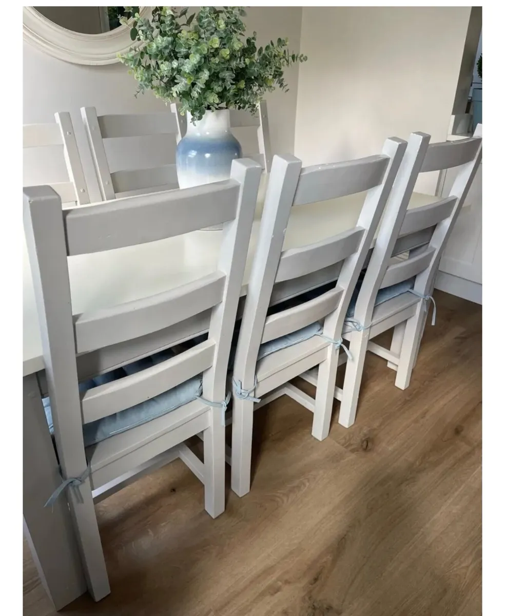 OPEN TO OFFERS Solid wood dining table & chairs - Image 3