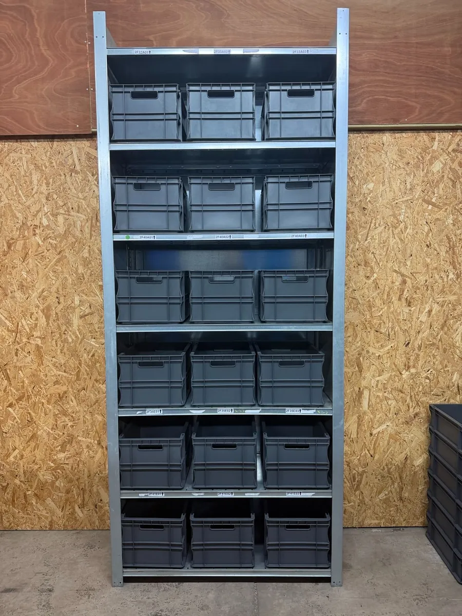 7 tier galvanised shelving - Image 1