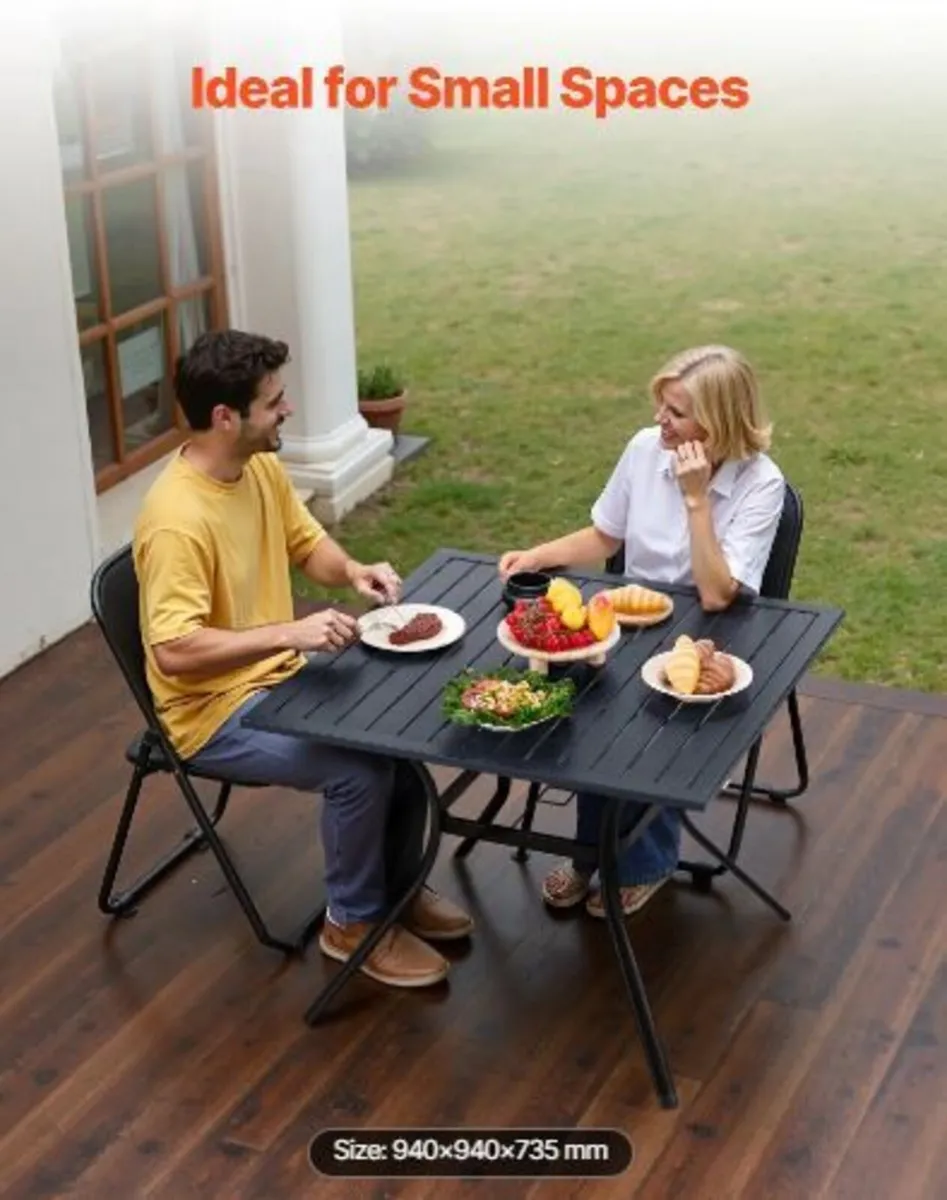 Outdoor Patio Dining Table, 94cm - Image 1