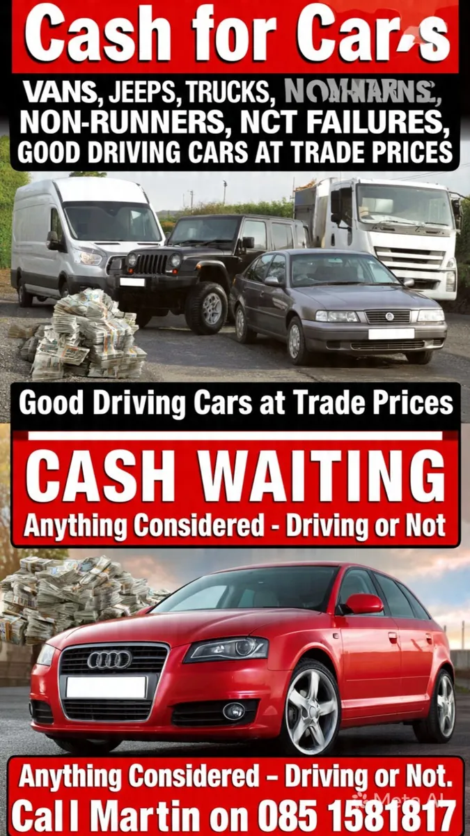 Cash for vans jeeps cars