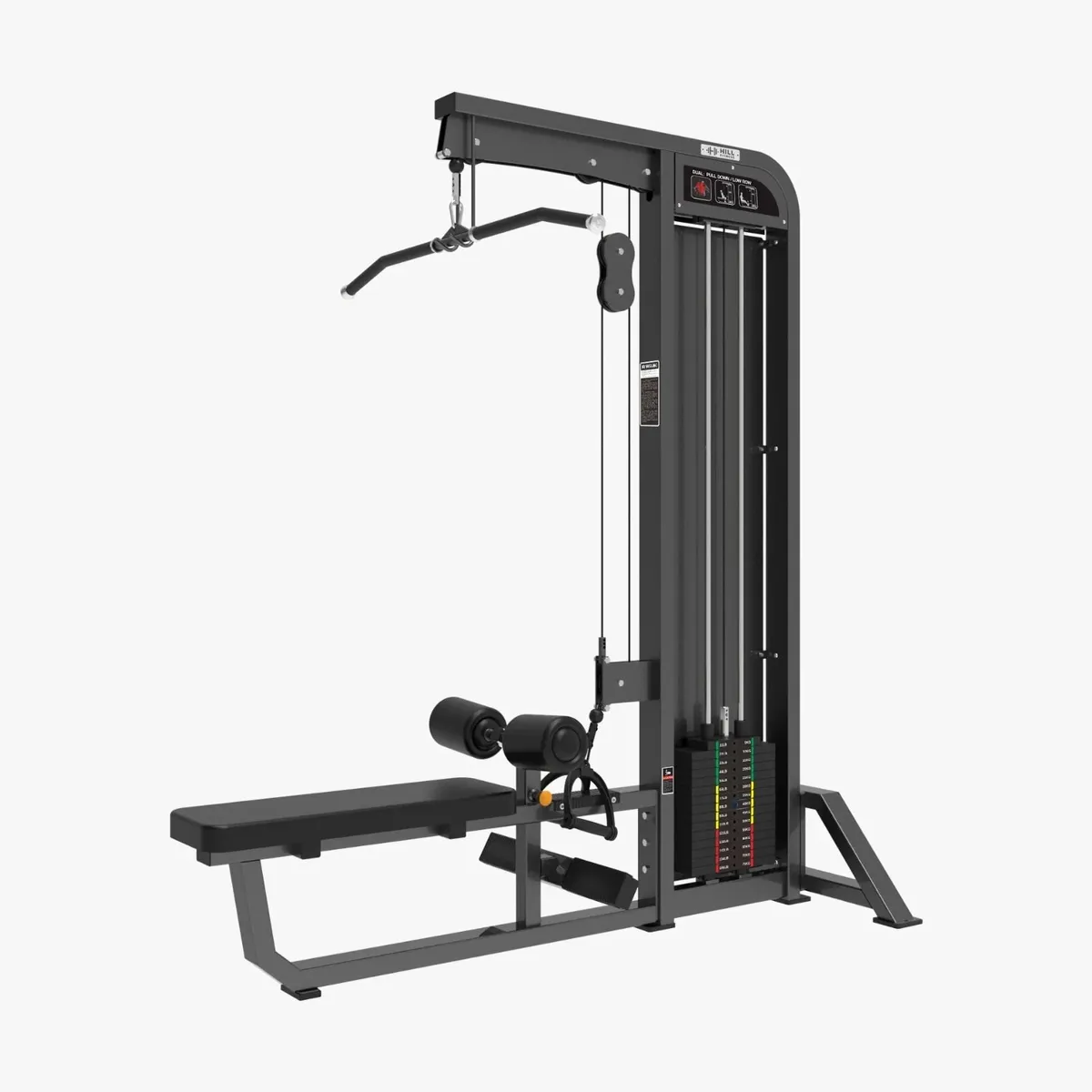 Dual Lat Pull Down / Low Row Machine - Weights Gym - Image 1