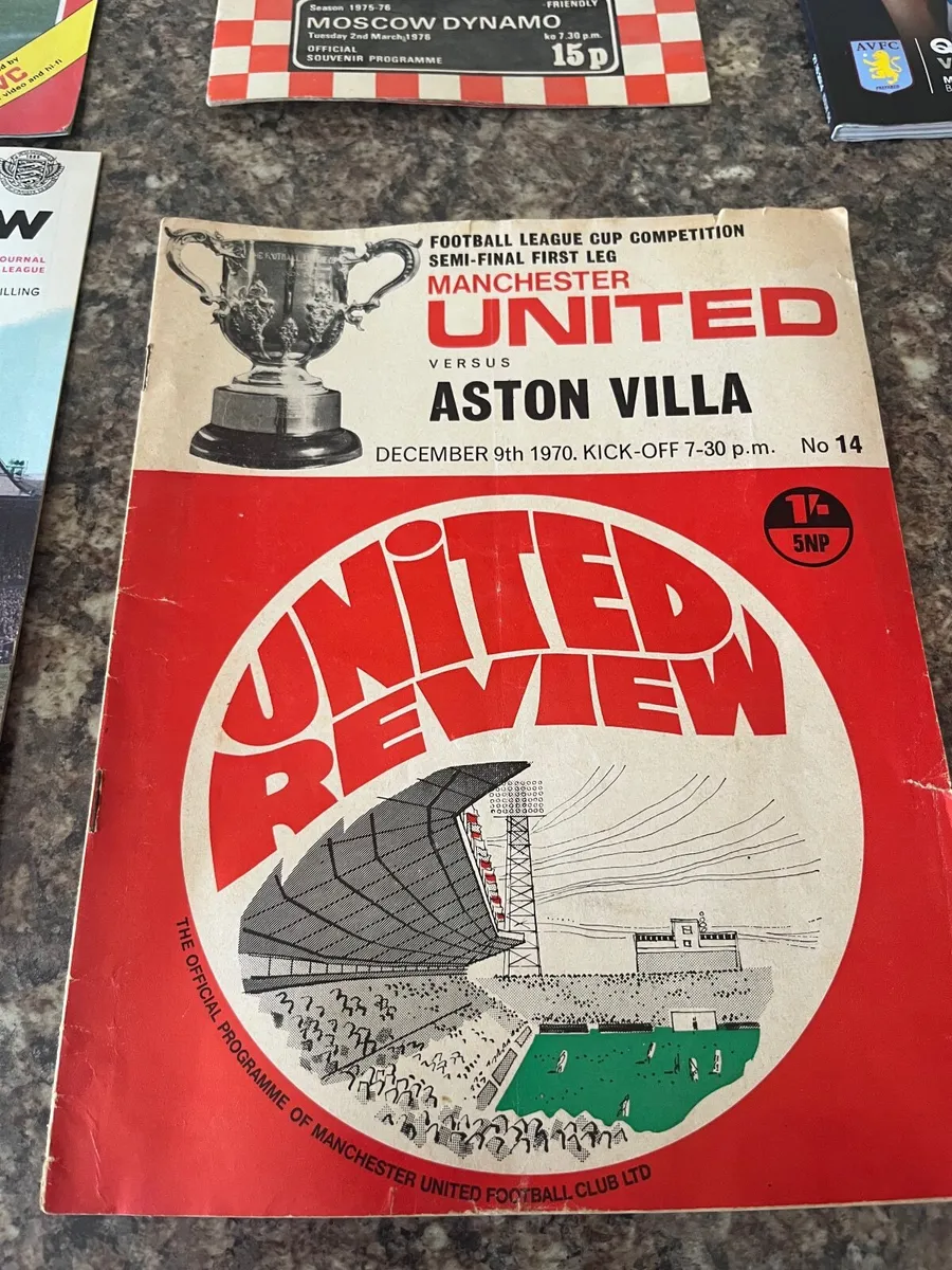 Old and Vintage Football programs - Image 2