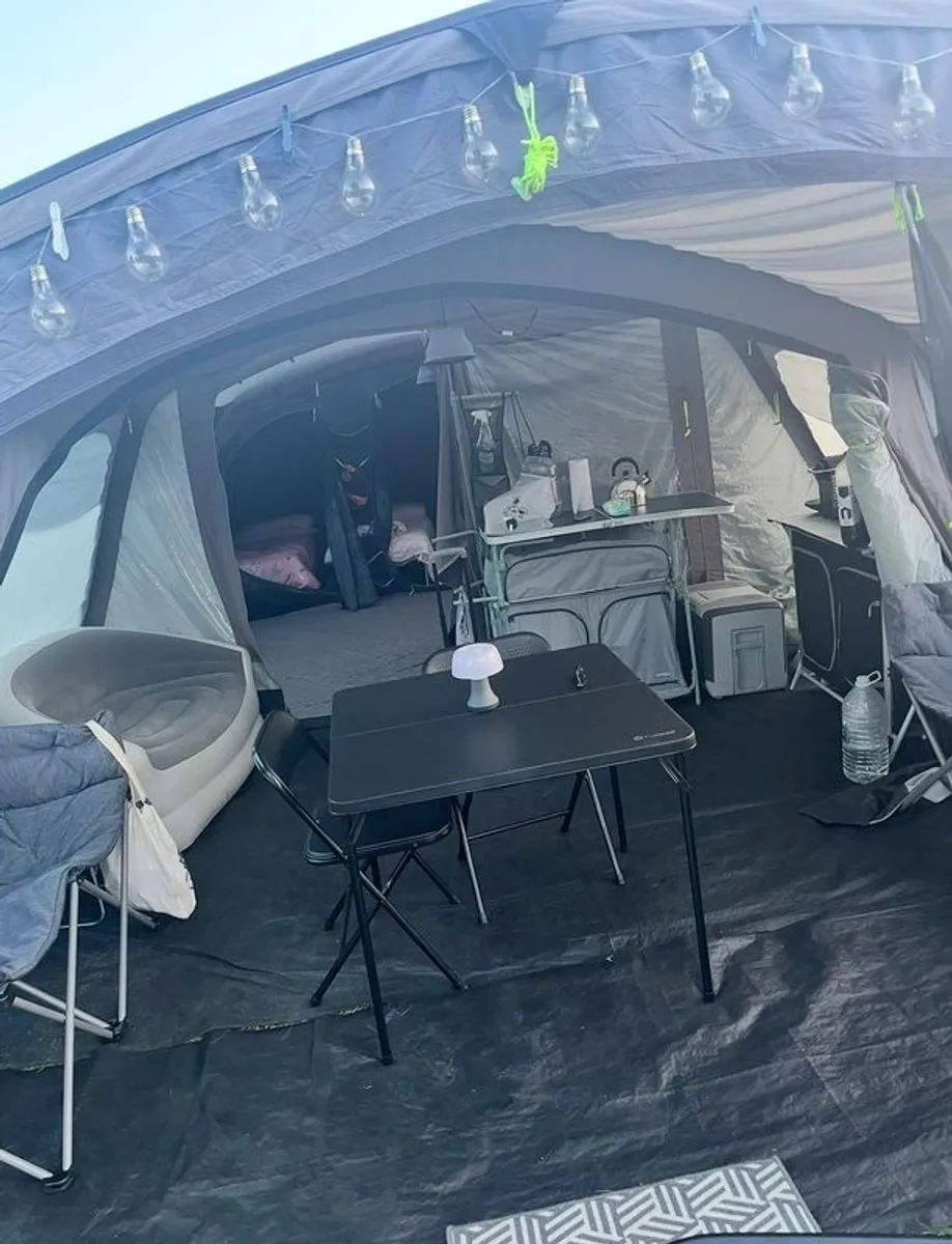 Kampa Studland 8 Classic (Polycotton) Air Tent + Polycotton Air Canopy Extension + Mesh Vestibule - Image 2