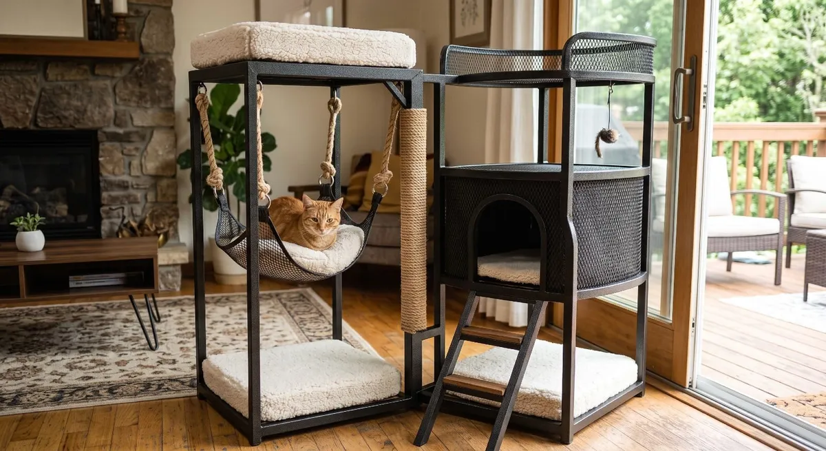 Premium Modular Cat Trees & Beds – Powder Coated - Image 1
