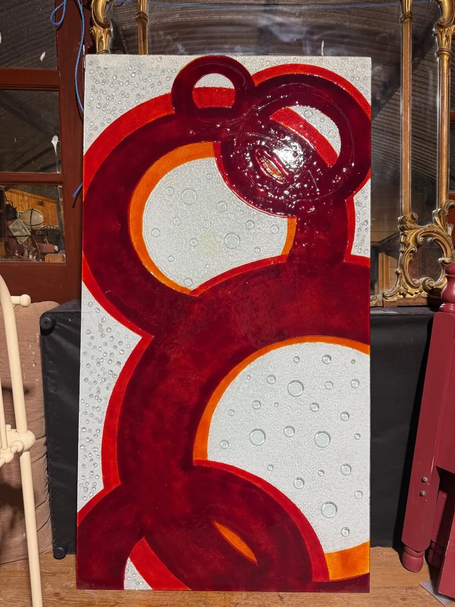 Spectacular wall art glass panel. - Image 2