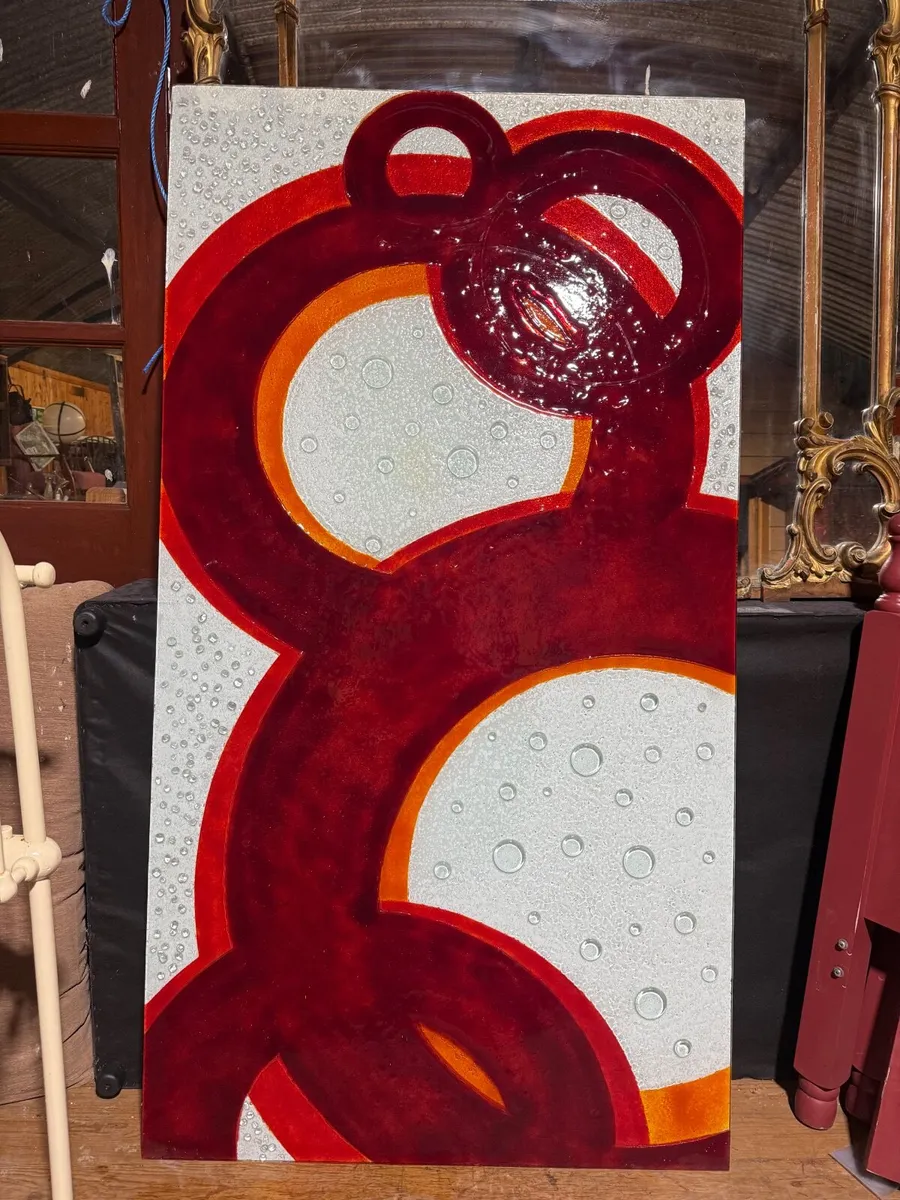 Spectacular wall art glass panel. - Image 3