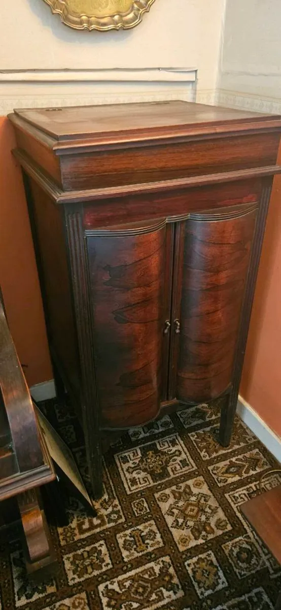 Cabinet old gramophone - Image 4