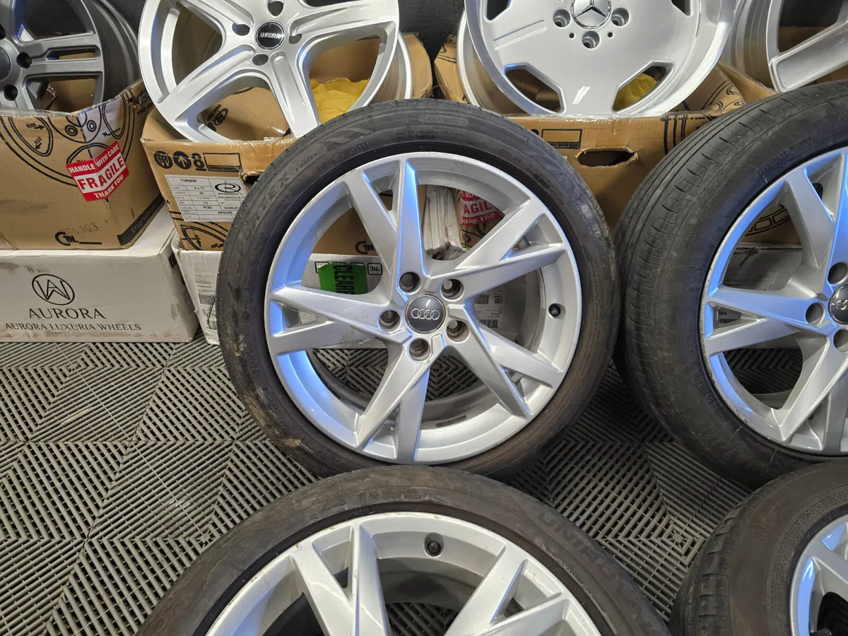 17" Audi V-Spoke Alloys (Genuine) - Image 4