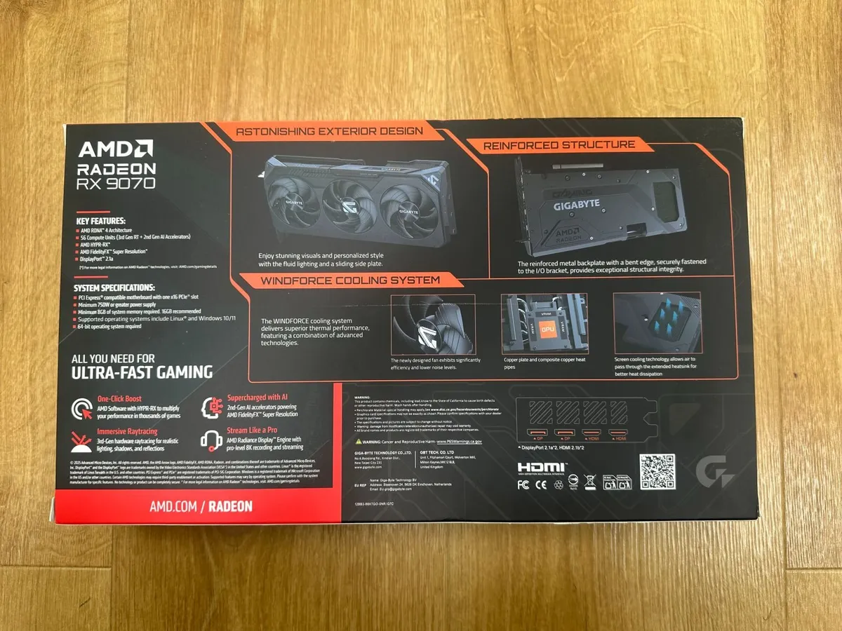 Gigabyte Radeon RX 9070 Gaming OC 16GB Graphics Ca - Image 2