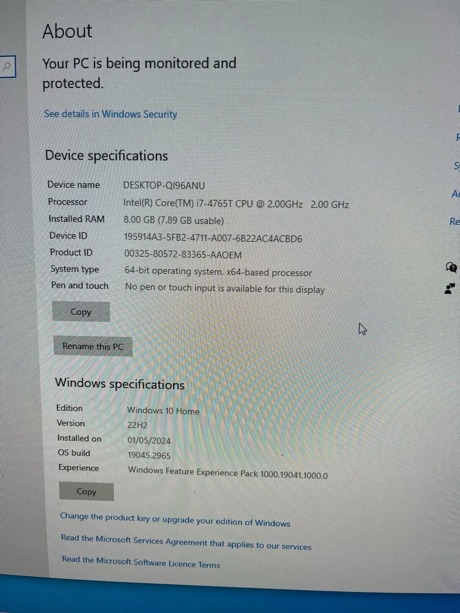 Lenovo pc i7 processor 8gb ram - Image 2