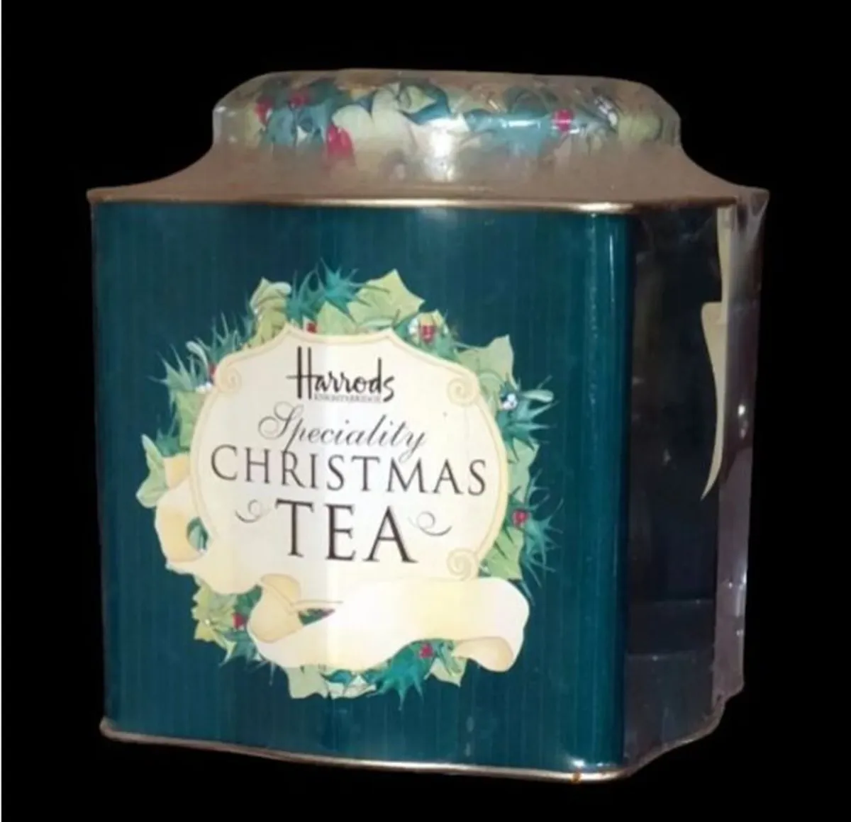 Pristine Sealed Harrods Christmas Tea Caddy - Image 4
