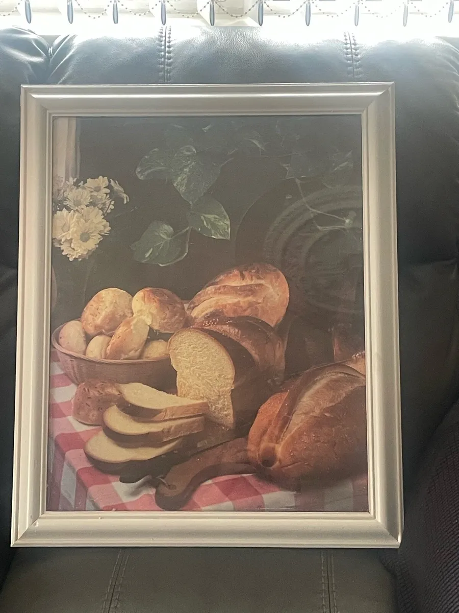 Framed country Kitchen pictures Matching pair - Image 1