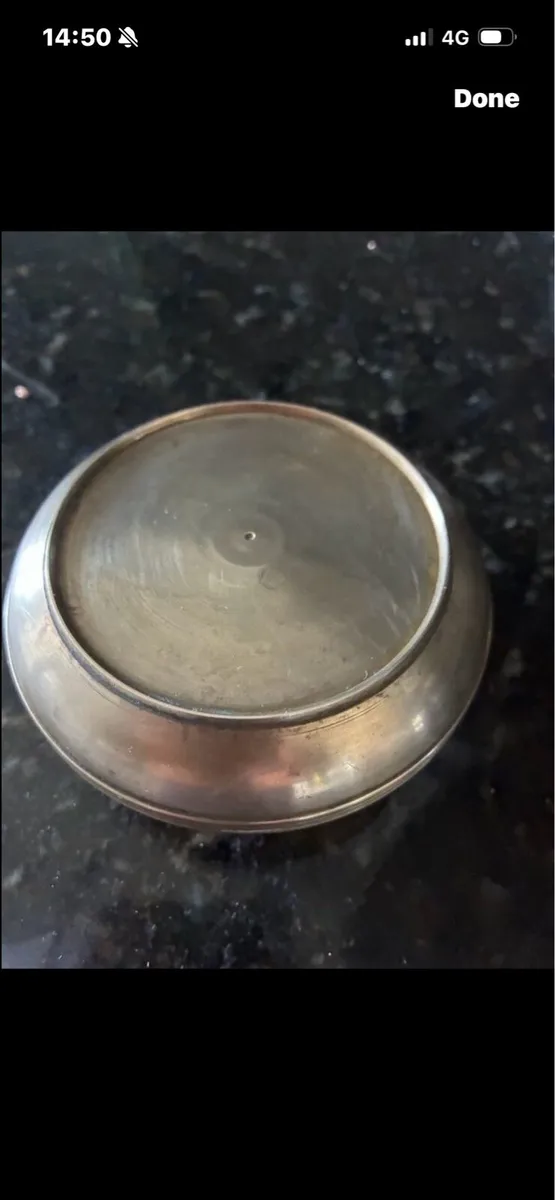 Vintage Nautical Themed Brass Ashtray - Image 4