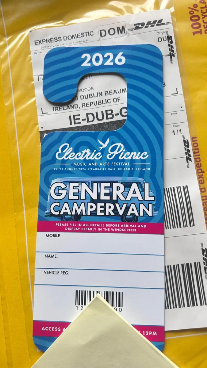 EP General Campervan ticket 2026 (hardcopy)