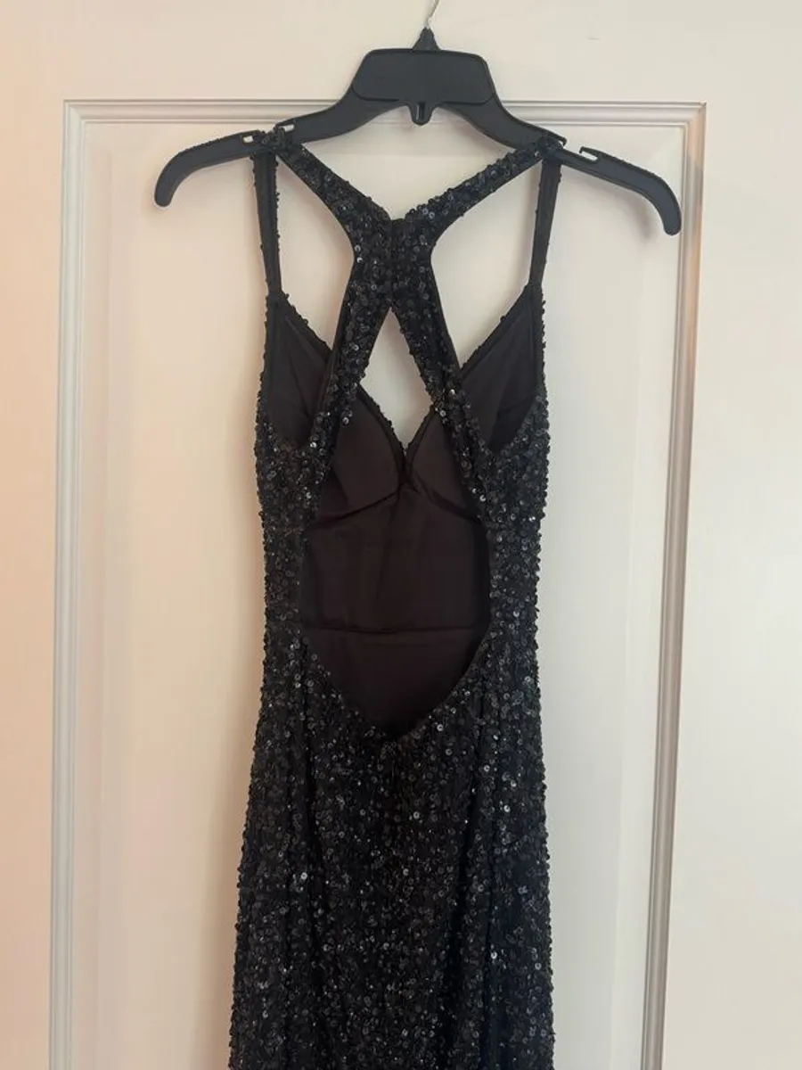 Absolutely stunning black sequins Debs Dress Evening Gown - Image 3