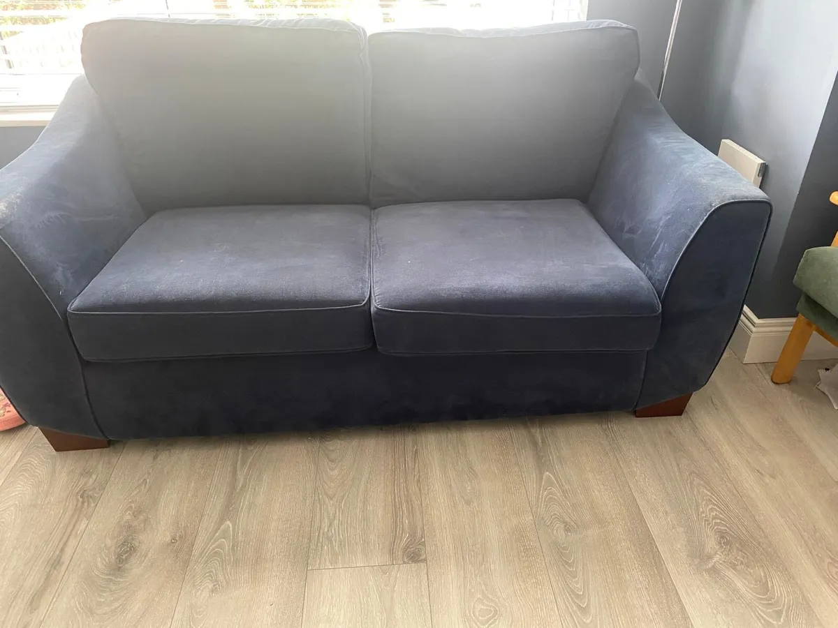 Navy Blue 2 and 3 seaters sofas - Image 3