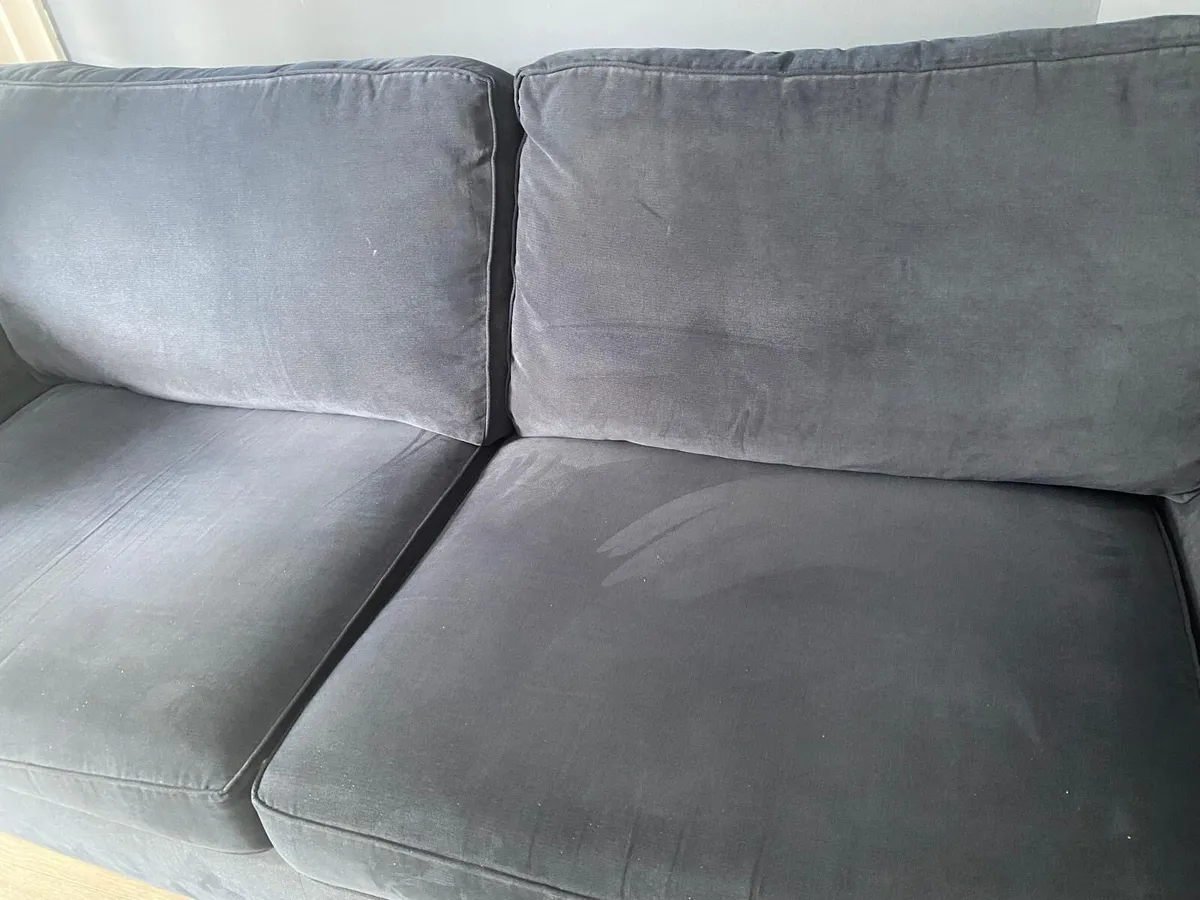 Navy Blue 2 and 3 seaters sofas - Image 4