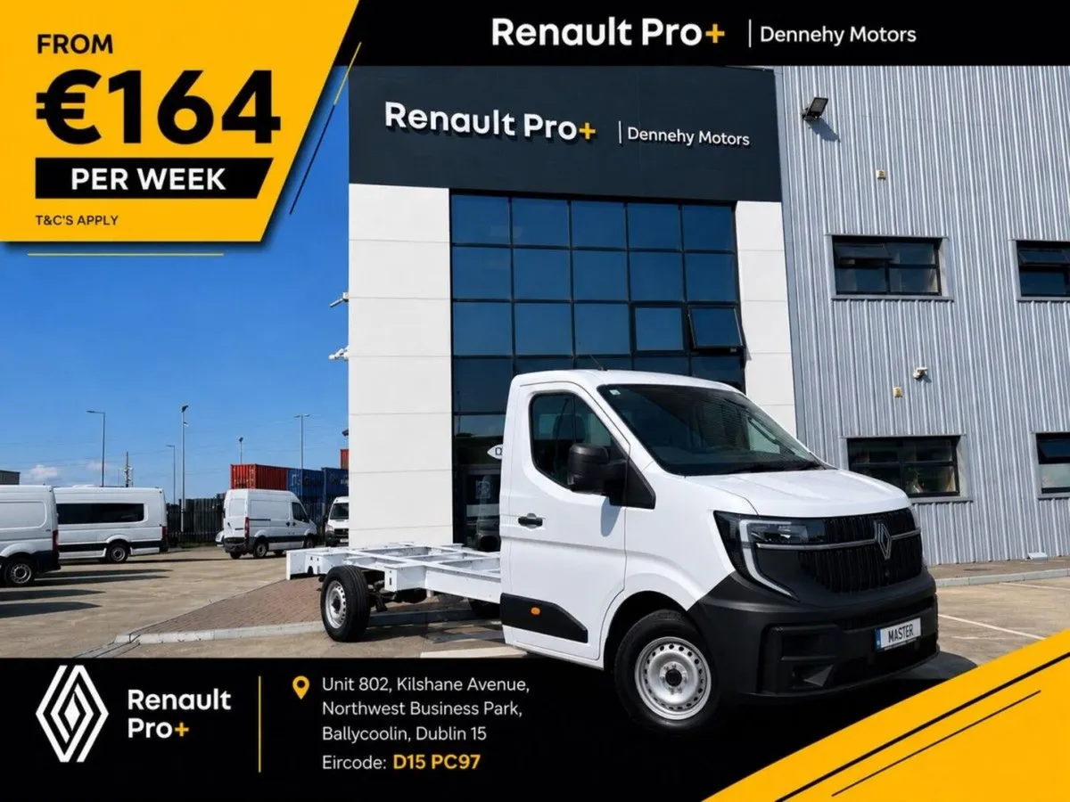 Renault Master FWD Chassis cab E1 L3NH1 3.5T 150HP - Image 1