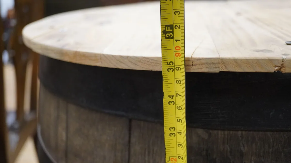 Rustic Barrel Bistro Table - Image 3
