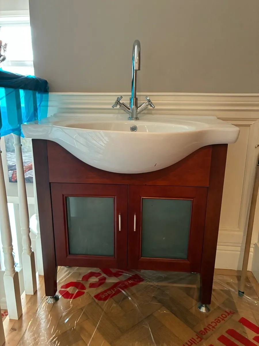Mahogany sink unit - Image 2