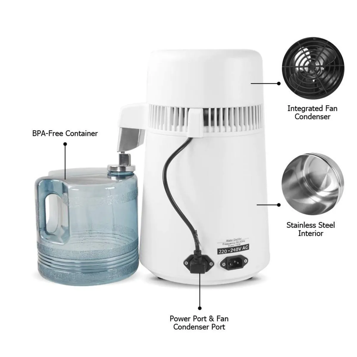 Water Distiller 4L Pure Water Machine - Image 1