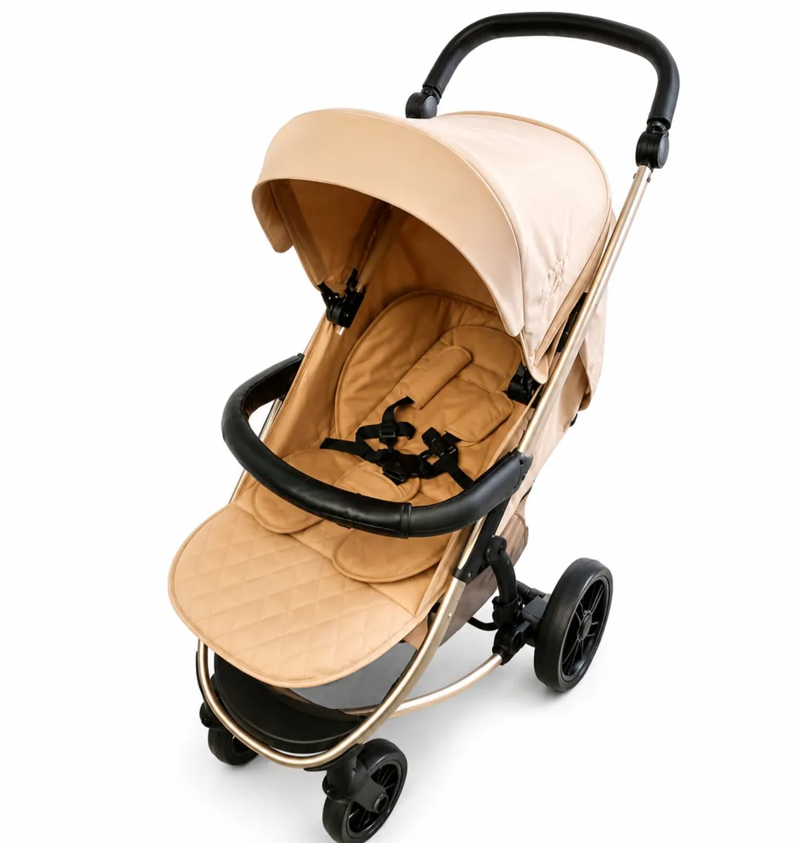 Mybabiie 3 in 1 travel system in gold pink - Image 4