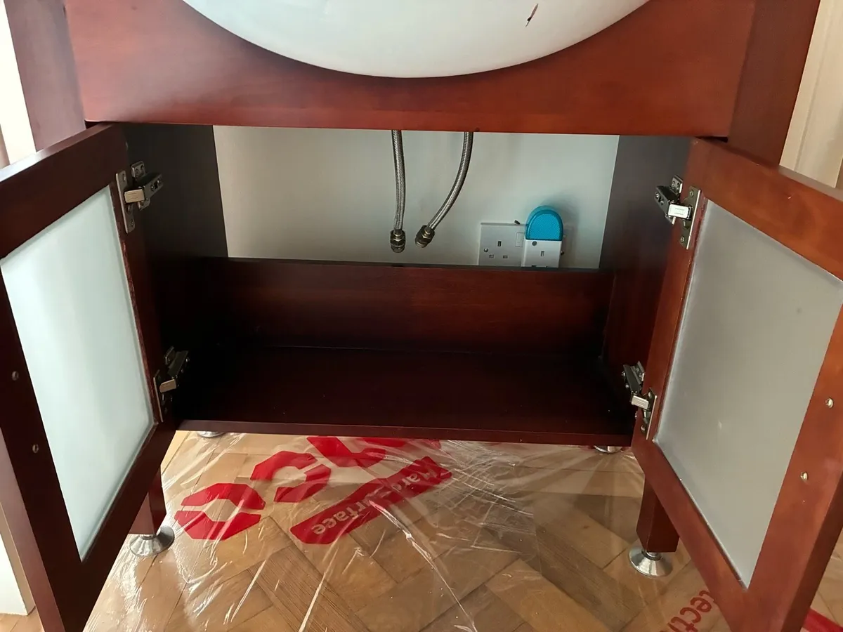 Mahogany sink unit - Image 3