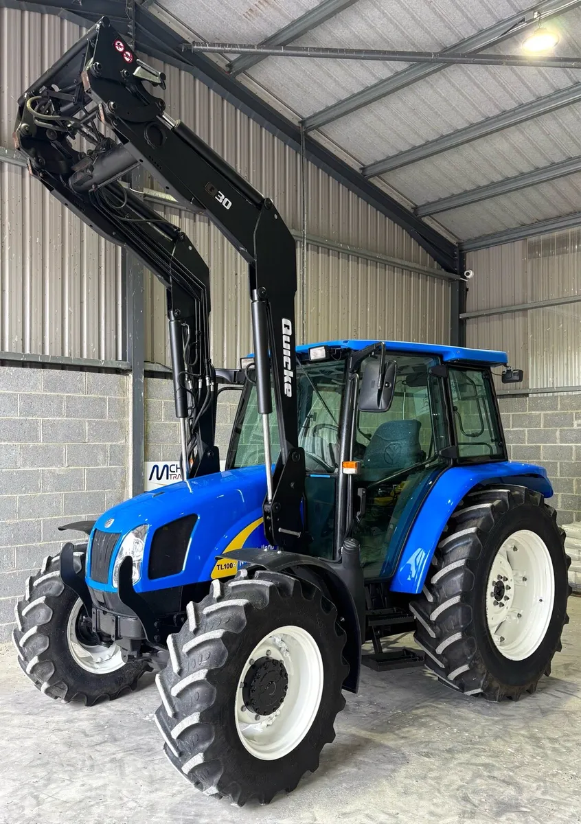 NEW HOLLAND TL100A c/w QUICKE LOADER - Image 2