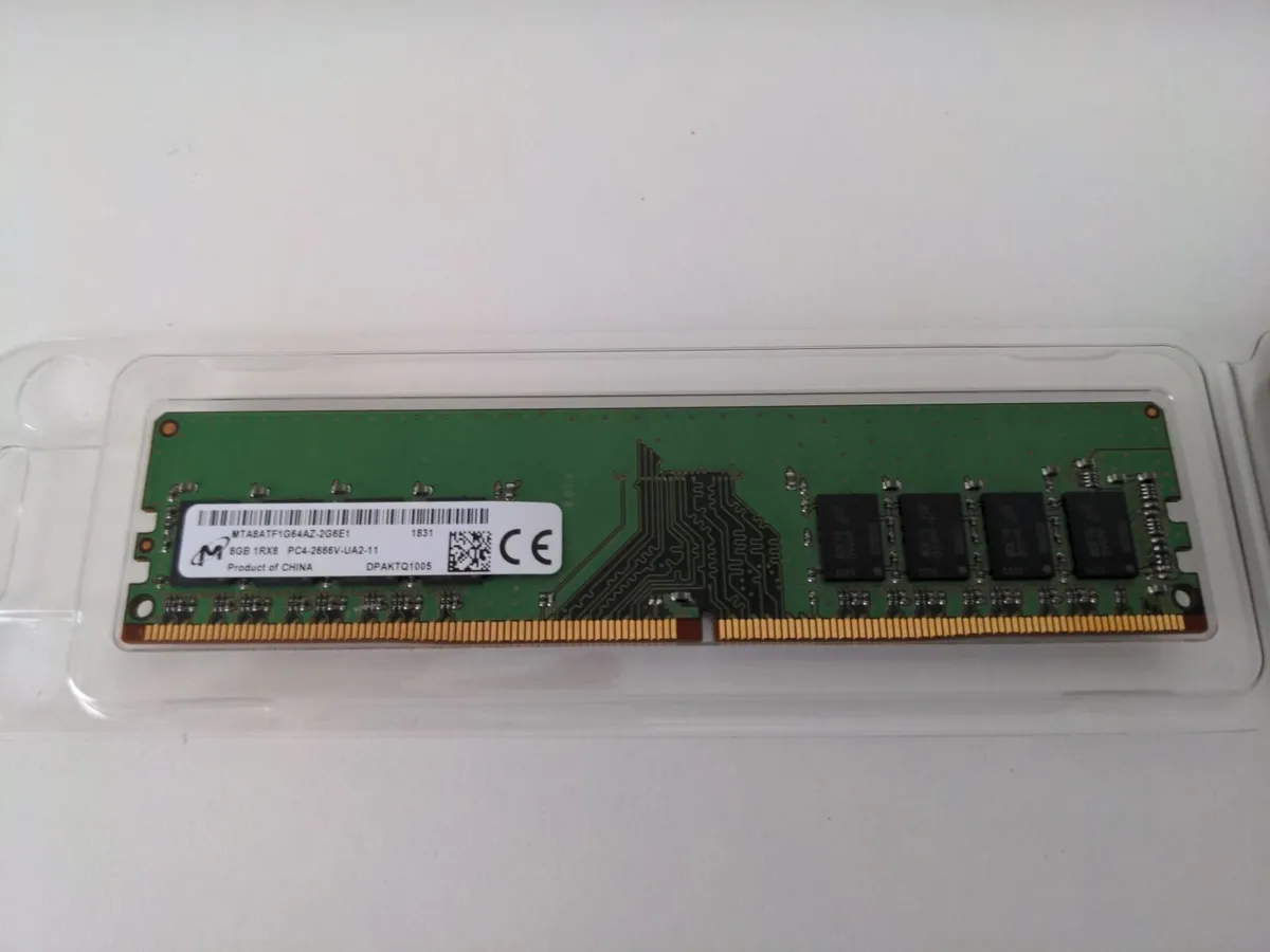 Micron 1x8gb Ddr4 2666mhz Dimm Ram - Image 1