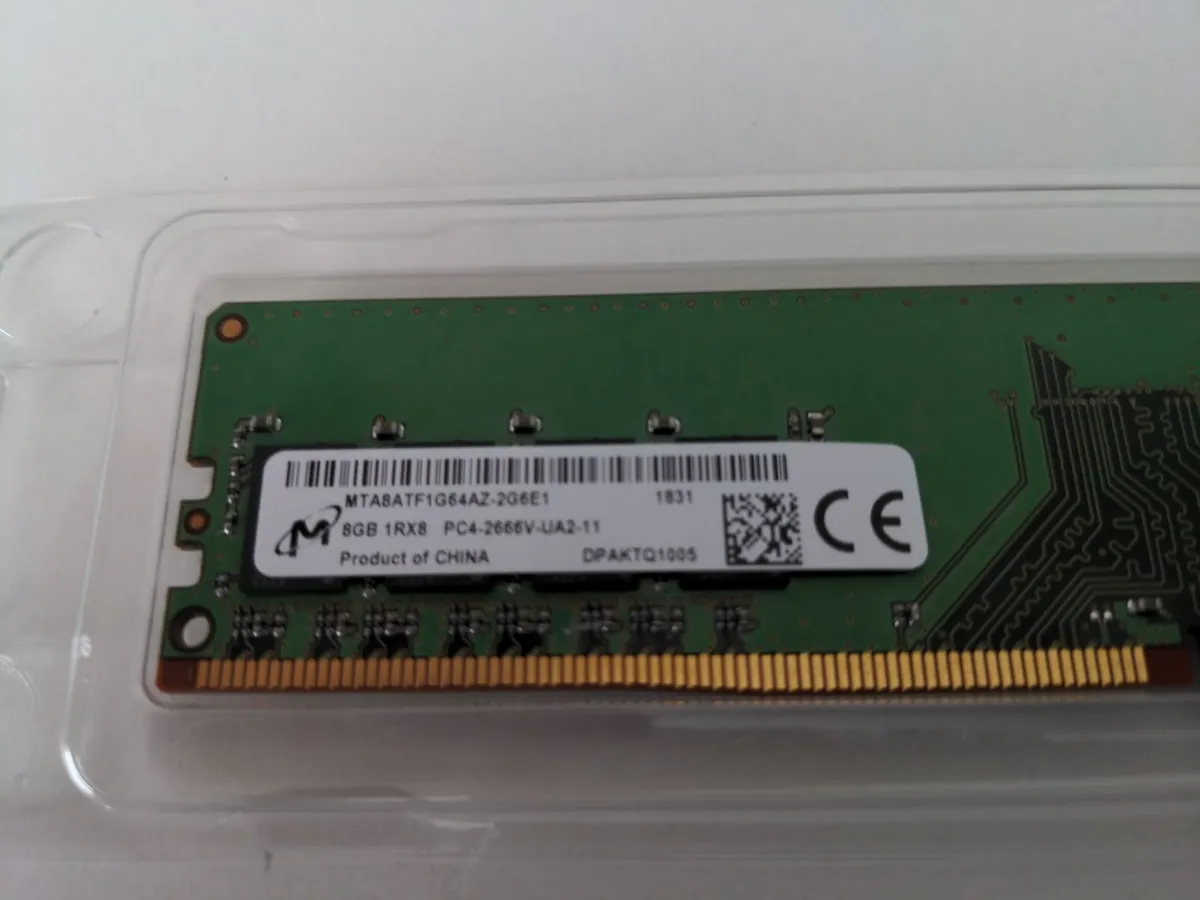 Micron 1x8gb Ddr4 2666mhz Dimm Ram - Image 2