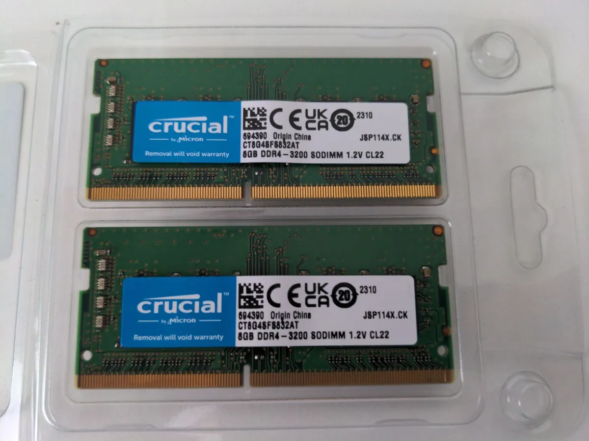 Crucial 16gb Kit (2x8gb) Ddr4-3200 Sodimm RAM - Image 1