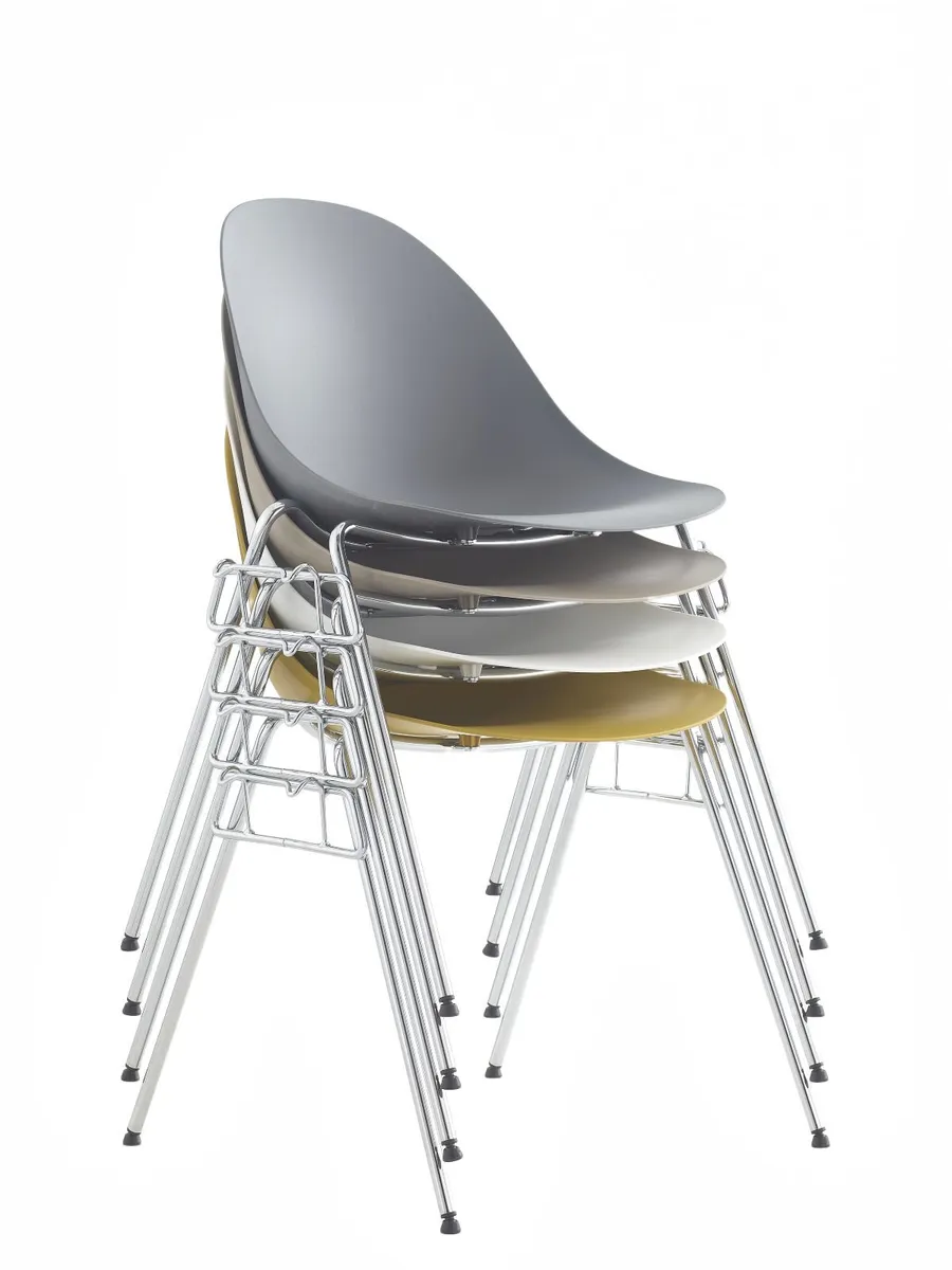 Folding Chairs Plastic Stacking Chairs - Image 2