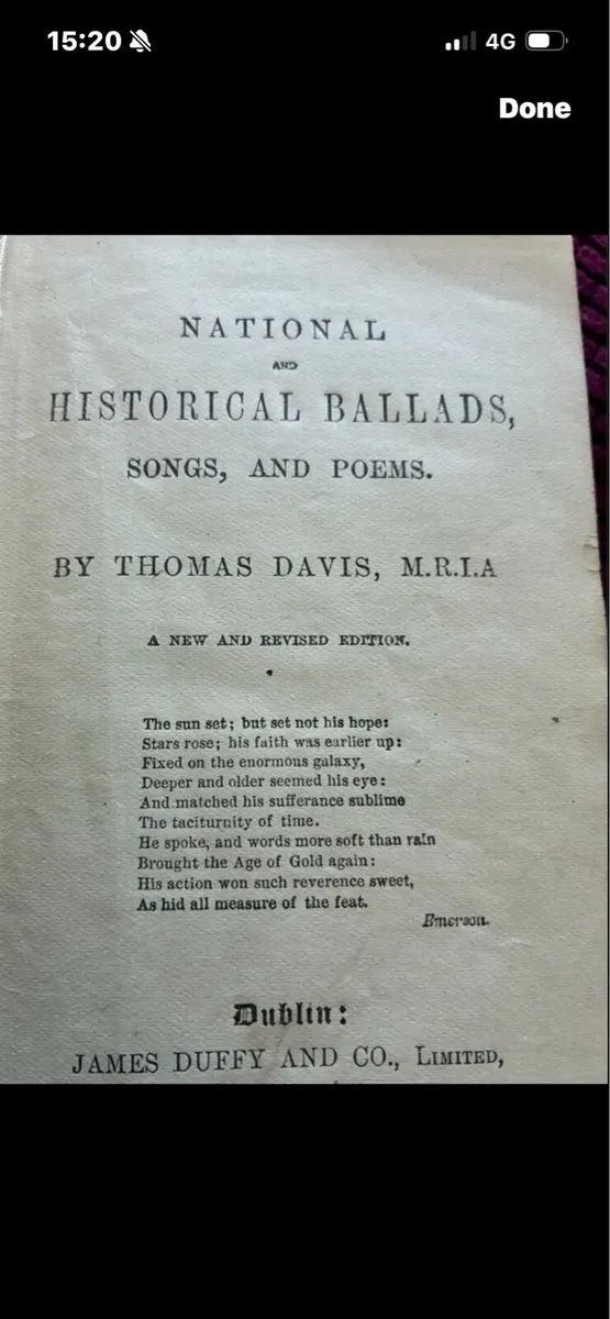 National Ballads, songs & poems-1869 T Davis - Image 4