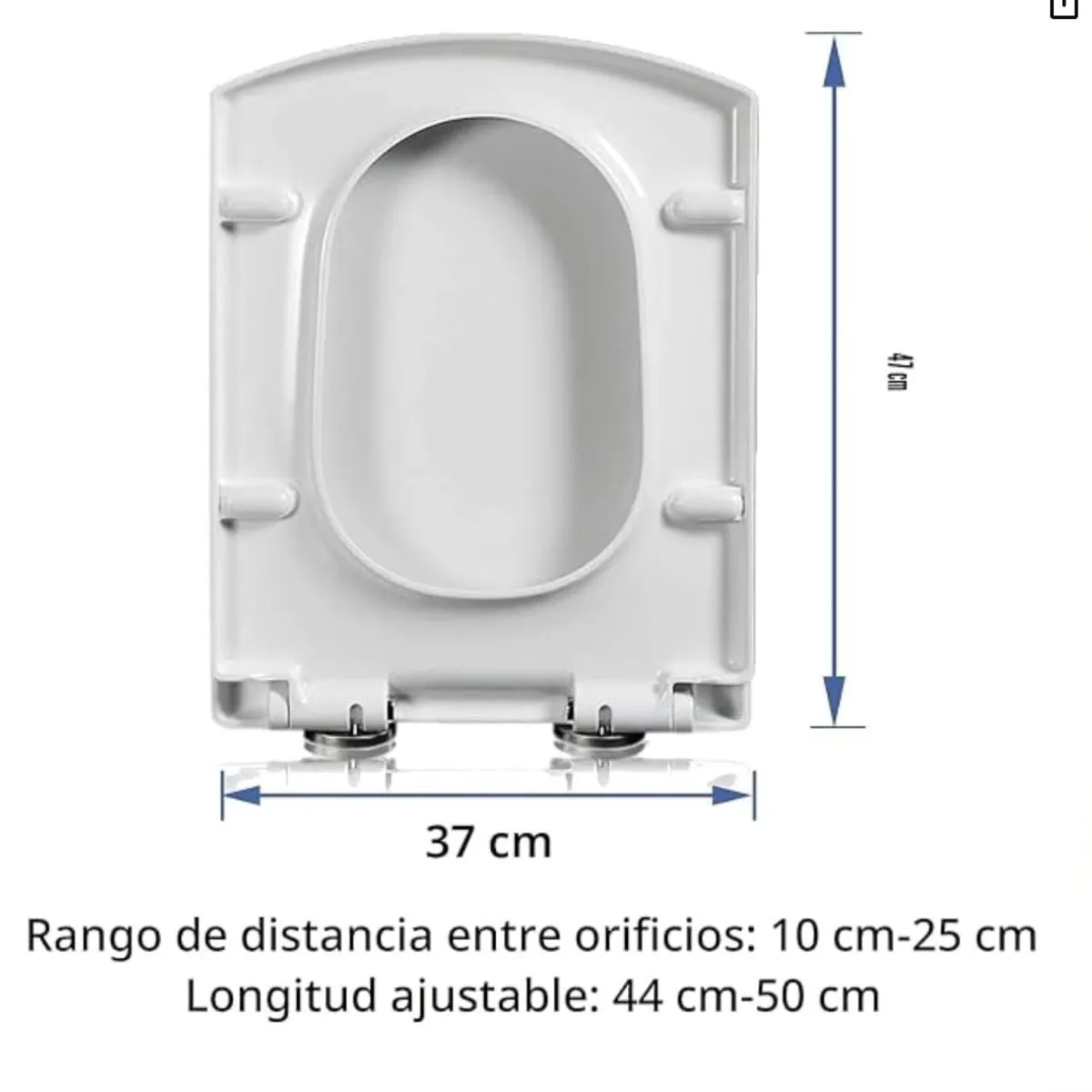 Brand New White Square Toilet Seat - Image 3