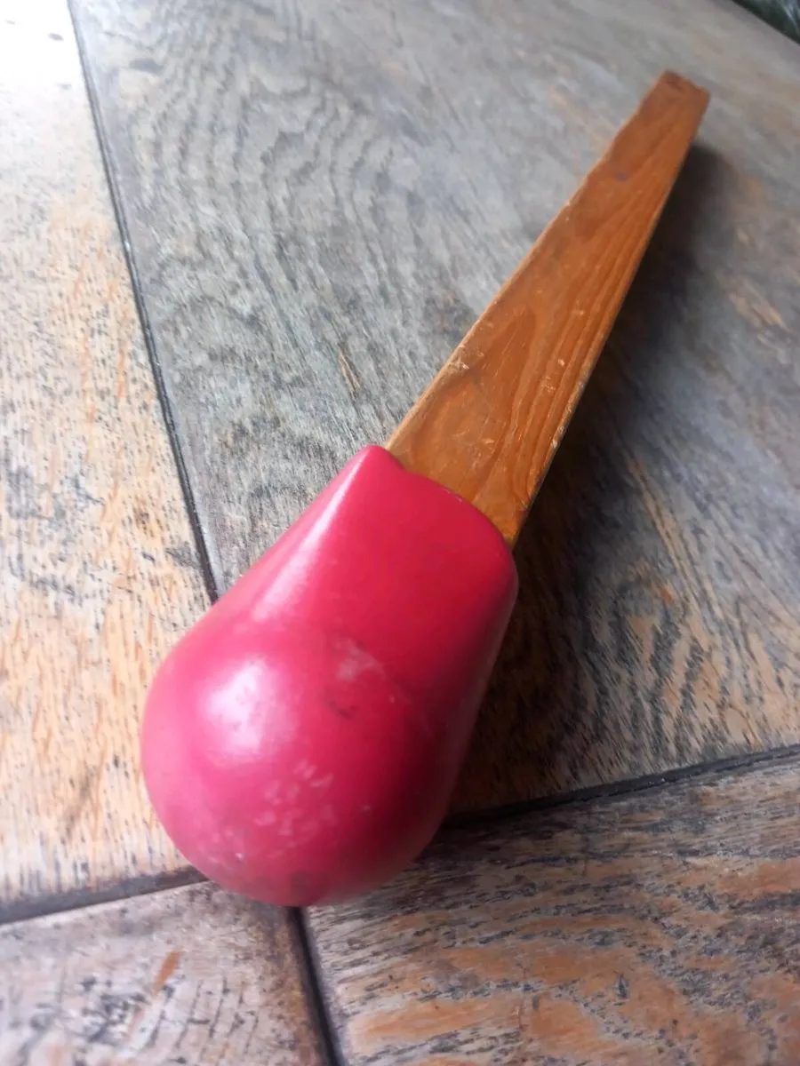 Large vintage wooden French advertising match D18 - Image 3