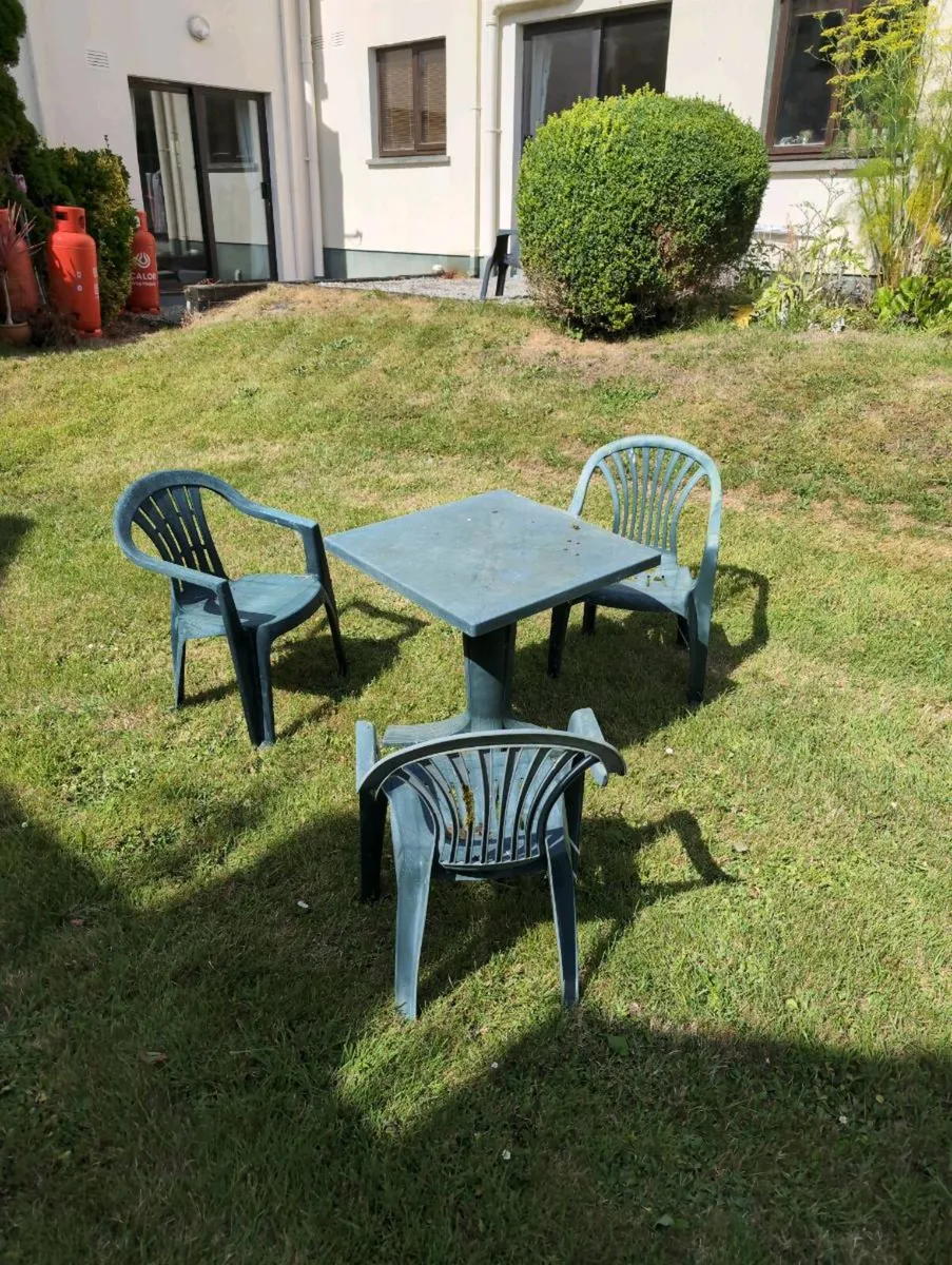 Garden table and chairs