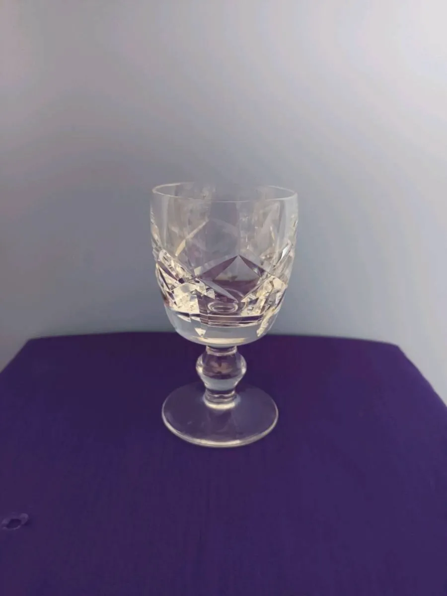 3 Waterford Crystal " Kerry pattern " Port Glasses - Image 2